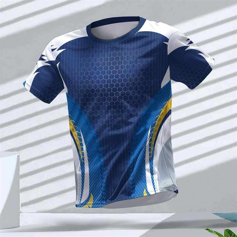 Table Tennis Graphics - Geometric Graphic 3D Printed Sports T