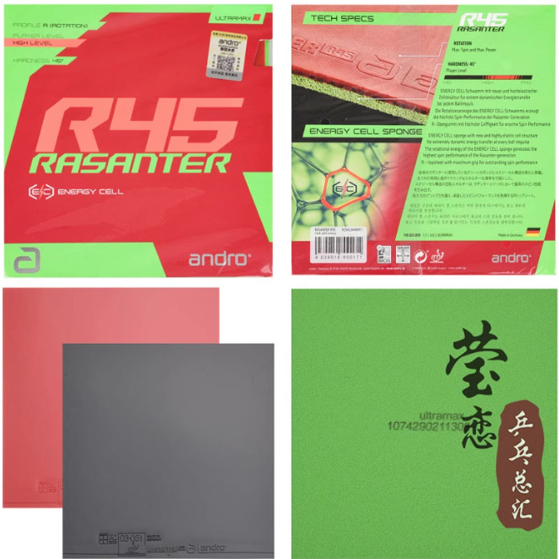 Andro Rasanter R45 47 50 C45 4 - огляд і ціна Table Tennis Shop