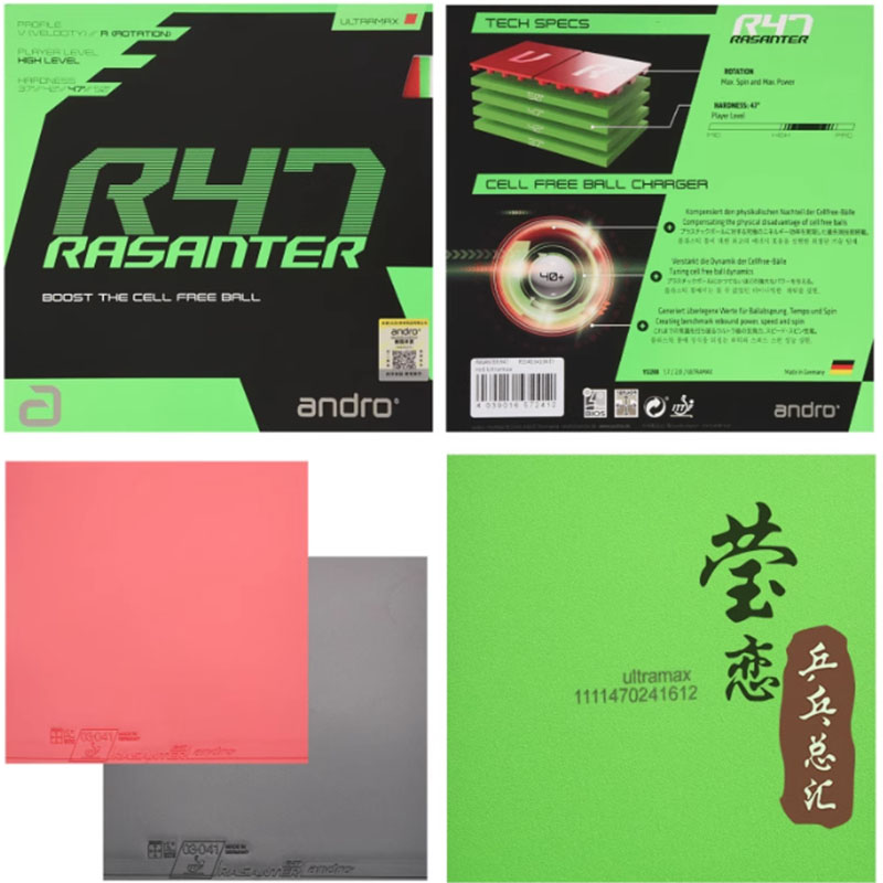 Andro Rasanter R45 47 50 C45 4 - огляд і ціна Table Tennis Shop