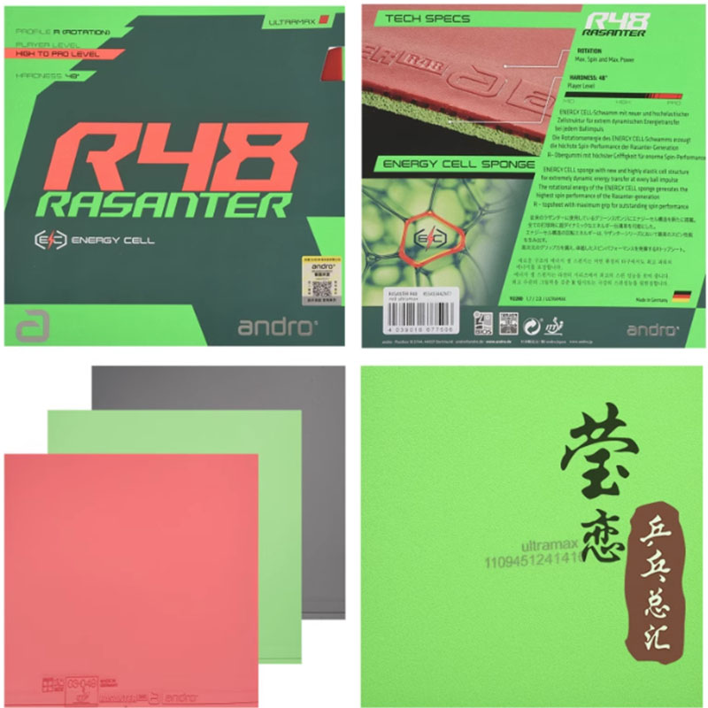 Andro Rasanter R45 47 50 C45 4 - огляд і ціна Table Tennis Shop