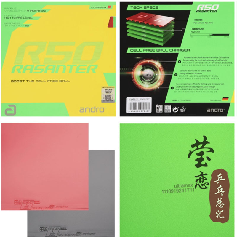 Andro Rasanter R45 47 50 C45 4 - огляд і ціна Table Tennis Shop