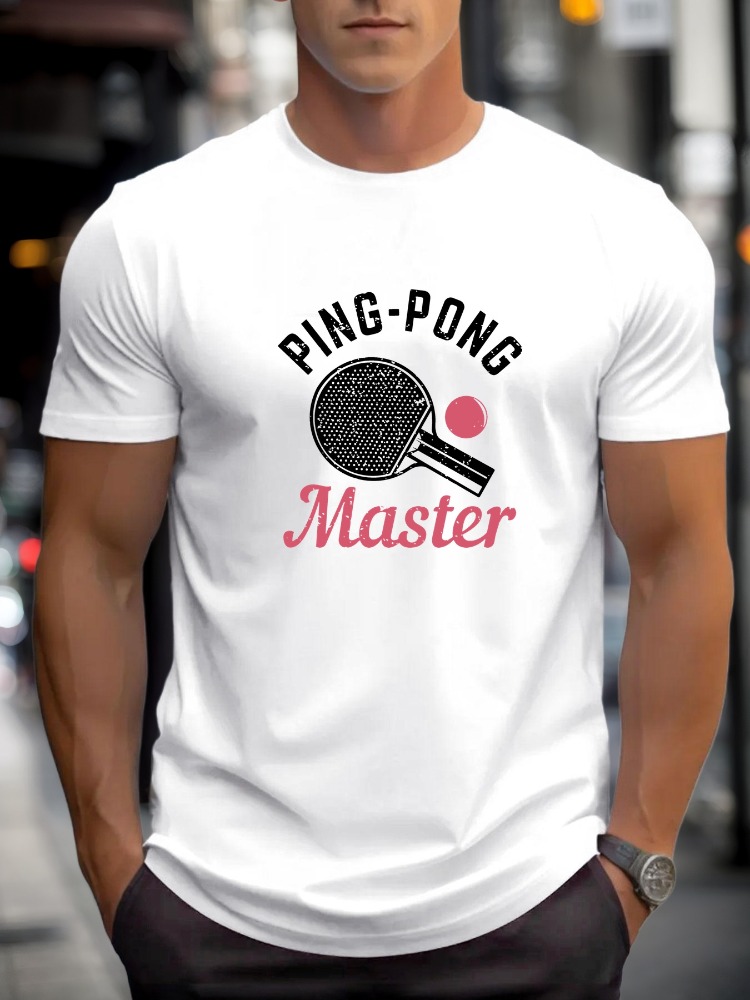 Mens Tee Ping Pong Master Tabl - огляд і ціна Table Tennis Graphics