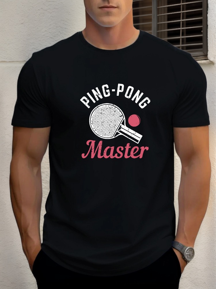 Mens Tee Ping Pong Master Tabl - огляд і ціна Table Tennis Graphics