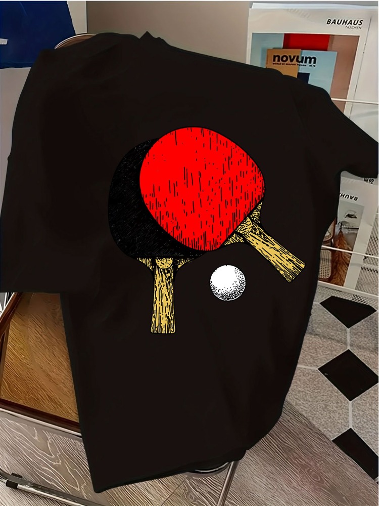 Mens Navy Crew Neck Tee Vintag - огляд і ціна Table Tennis Graphics